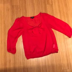 Red bow top